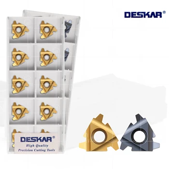 DESKAR-카바이드 인서트, 100% 오리지널 22ER 22IR 4TR 5TR 6TR LDA LDC 스레딩 터닝 공구, CNC 선반 커터, 커팅 스레드 블레이드 