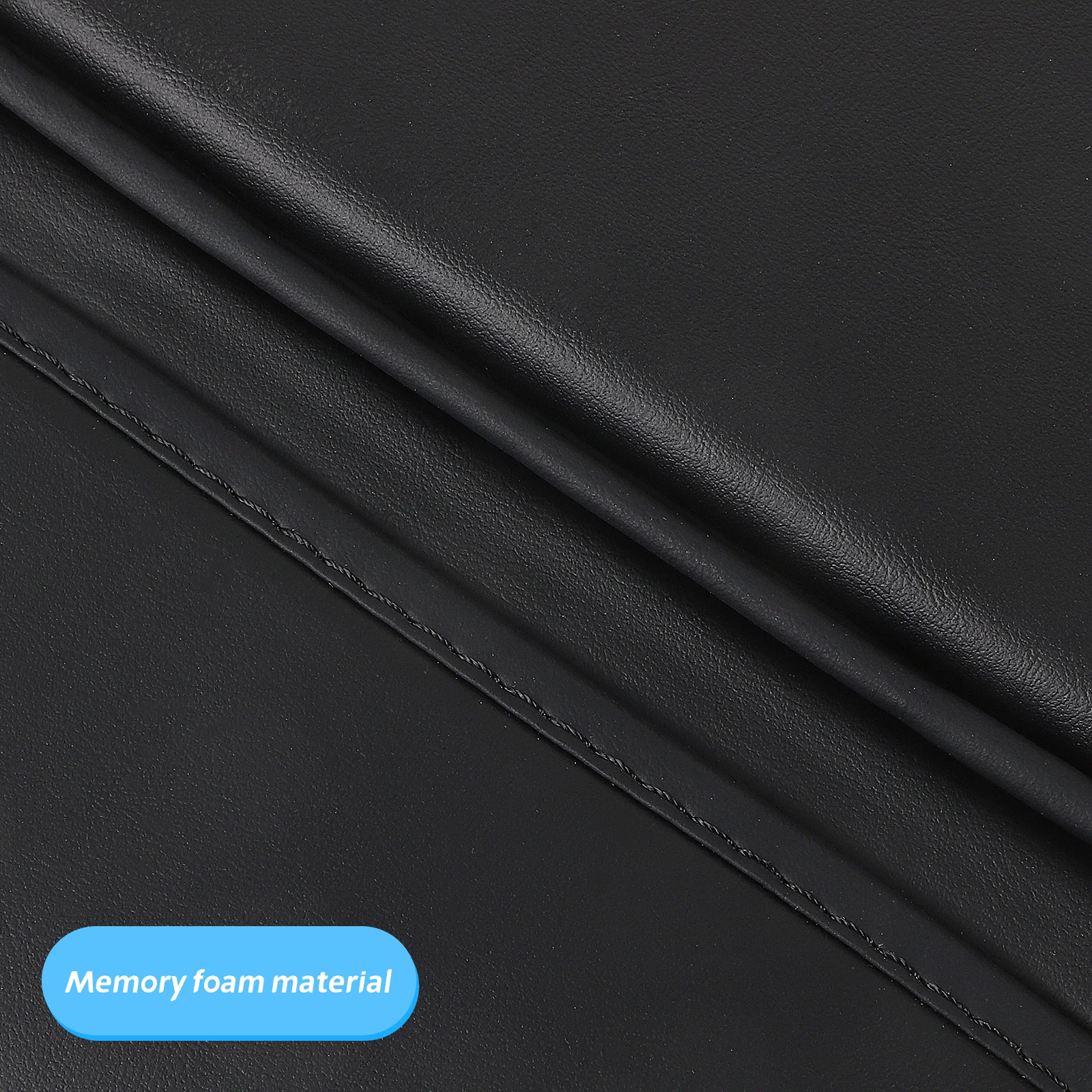 

Car Armrest Pad Memory Foam Elbow Support Universal Fit Pu Comfort Center Console Cover Accessory