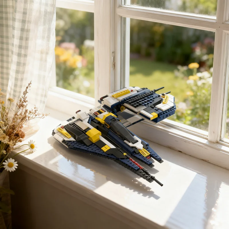 

683PCS MOC Space Exploration Nst 001 Cobra Interceptor Model Creative Building Blocks Assembly Bricks Collectible Display Gift