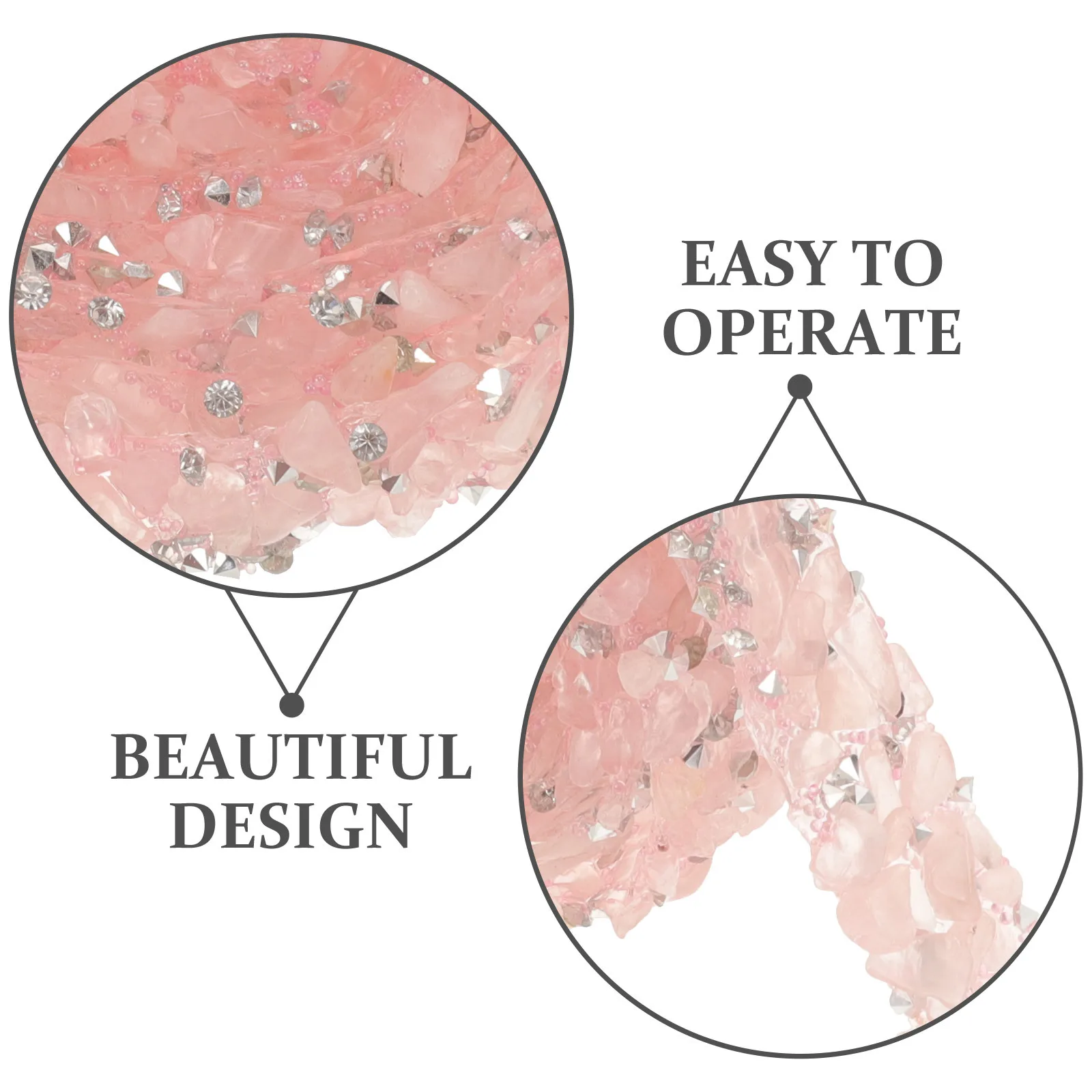 

Waterproof Gravel Rhinestone Ribbon DIY Decorative Clothes Trim Delicate Costume Accessory for Wedding Party Bridal Veil Belt