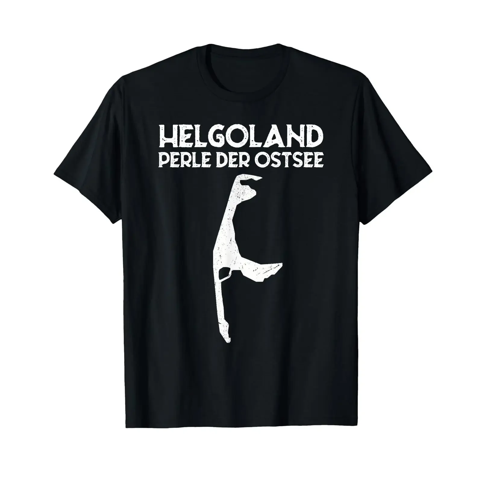 Helgoland Pearl of the Baltic Sea Sylt Funny T Shirt black vintage Washed Soft designer clothes fashion streetwear Versatile