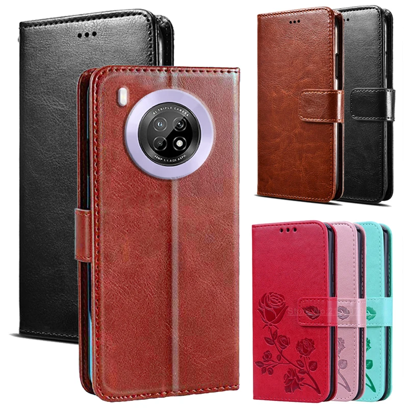 For Huawei Y9a Case PU Leather Flip Cover Wallet Coque Huawei Y9A Y 9 A чехол Phone Case Protector Capa Magnetic Funda Sprawa