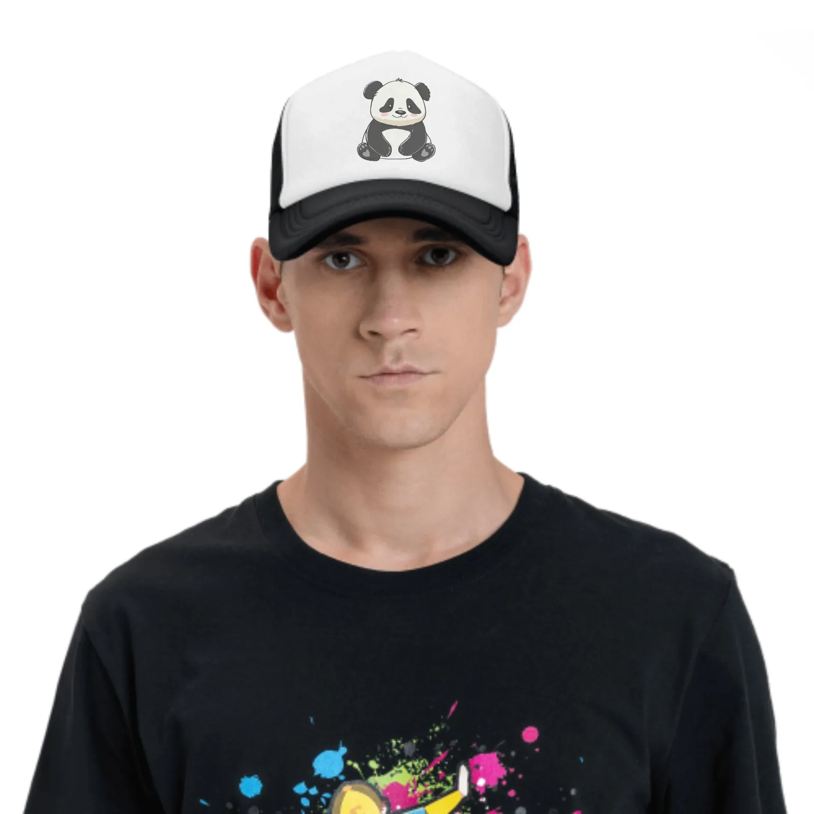 Mooie Panda Baseball Cap Voor Mannen Vrouwen Trucker Mesh Hoed Verstelbare Sport Ademende Mode Dagelijkse Reizen Unisex