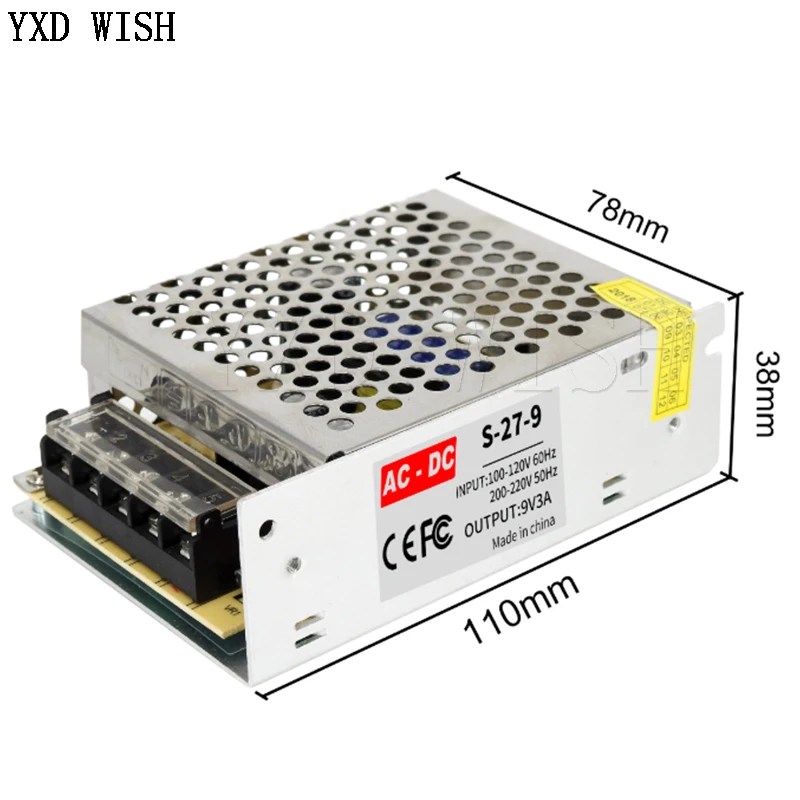 Switching Power Supply 3V 5V 9V 12V 15V 18V 24V 36V to 1A 2A 3A 5A 6A 8A 10A 20A 50A Lighting Transformers Power Supply Adapter