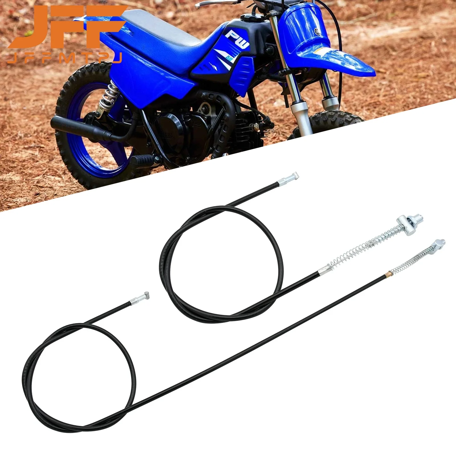Motorcycle Front & Rear Brake Line Drum Brake Cable For Yamaha PW50 PW 50 PY50 PY 50 1981-2009 Kids Bike Dirt Bike Motocross