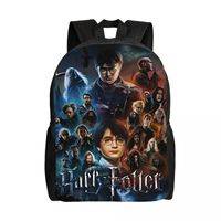 Custom H-Harrys P-Potters Movie Travel Backpack Men Women School Computer Bookbag College Student Daypack Bags