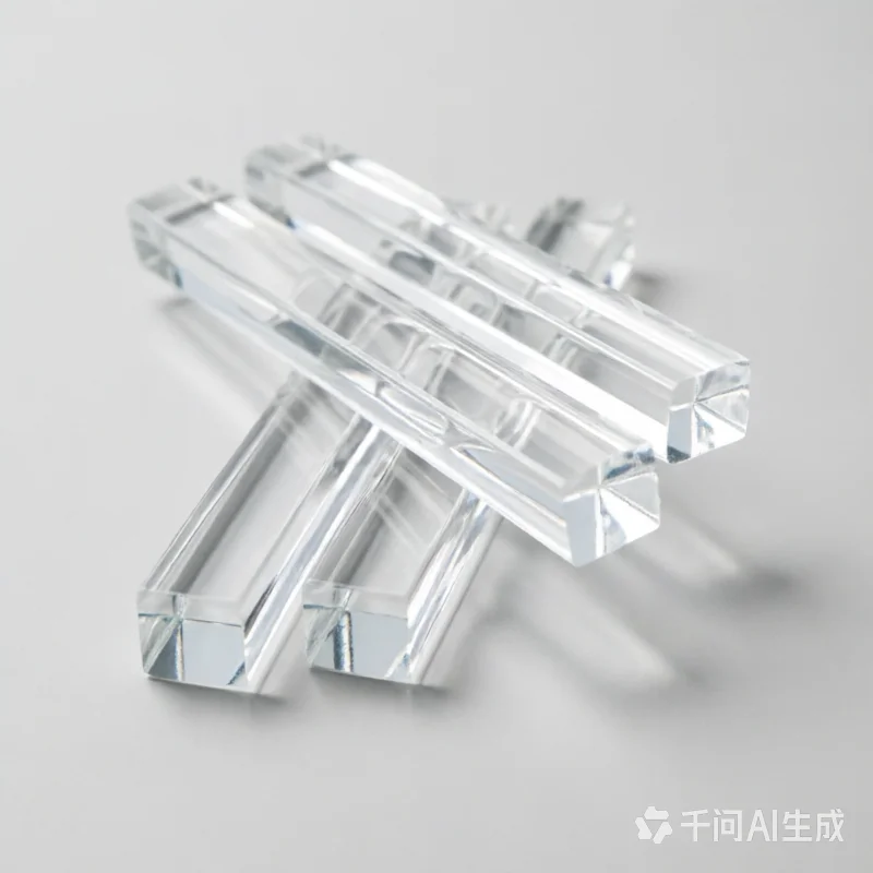 10-50cm Clear PMMA Square Stick, Acrylic Solid Rod for DIY, Jewelry Display Stand & Architectural Models, Custom Length