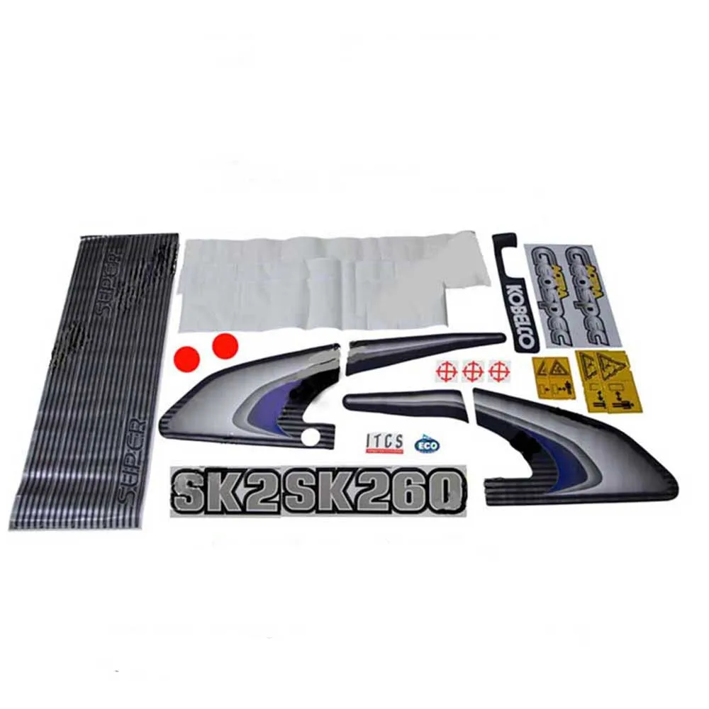 Excavator Sticker Bumper Digger Parts Excavator For SK60 75 140 200 210 250 330 350 S8 Excavator Parts