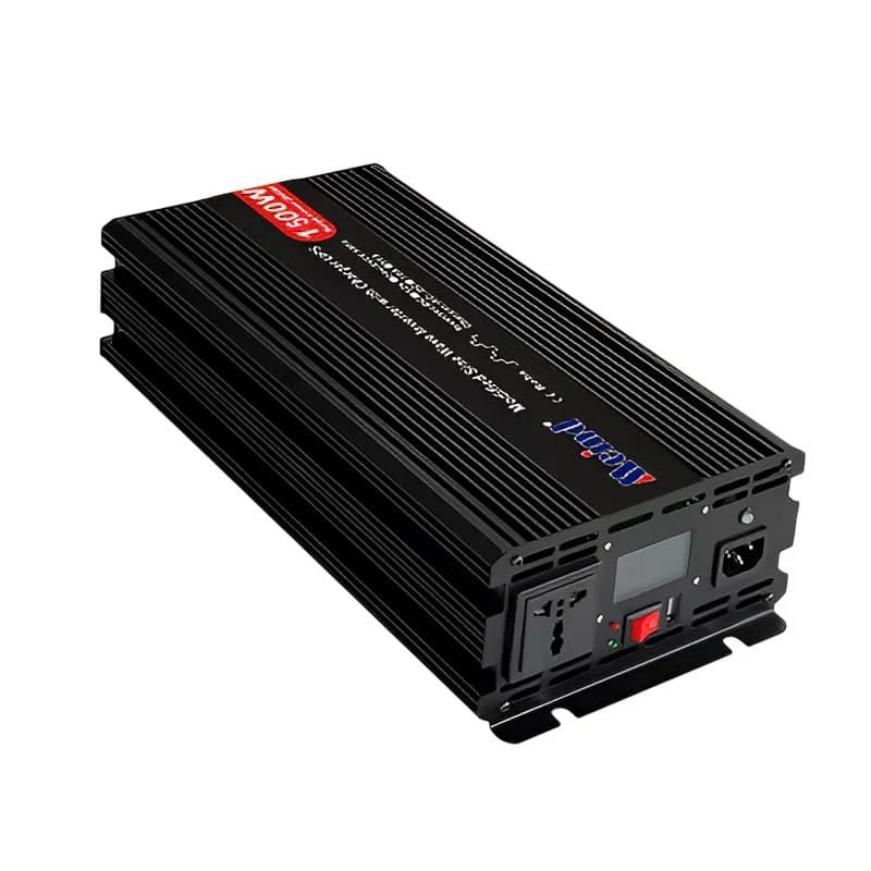 Top-quality Modified Sine Wave DC 12V/24V to AC 110V/220V 1500W Peak 3000 Watt Power Inverter with LCD Display Charge UPS