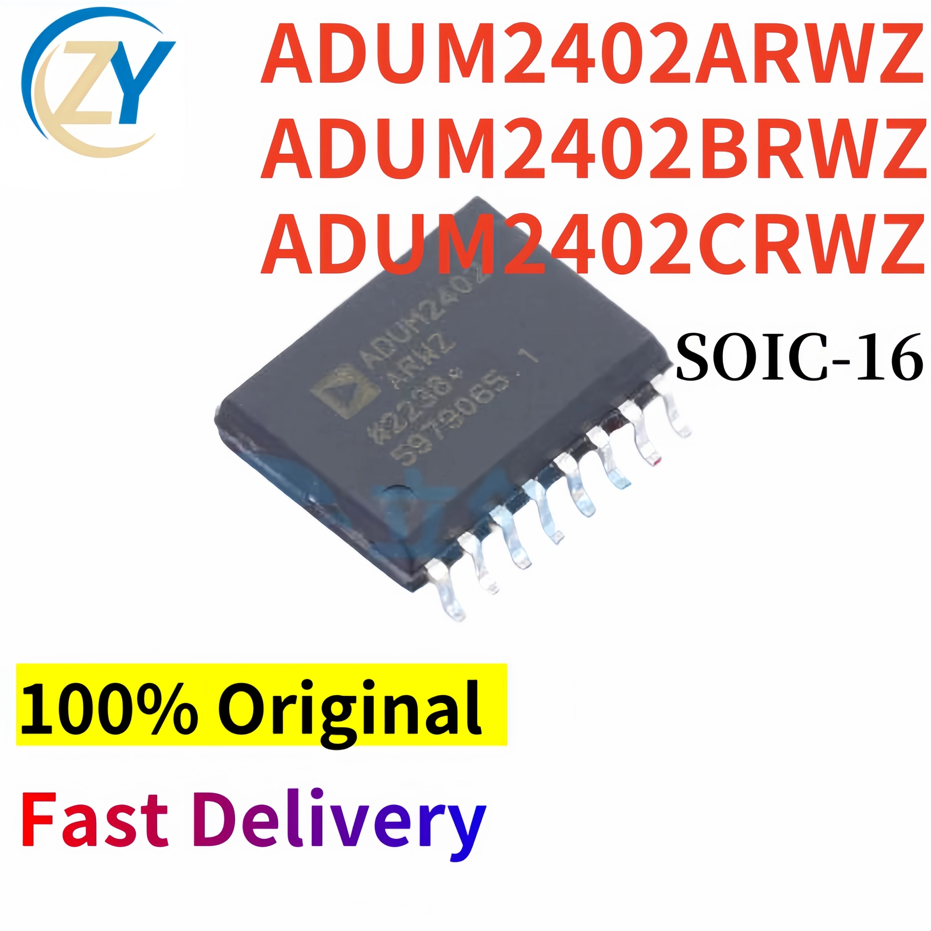 

100% Original ADUM2402 Isolators ADUM2402A ADUM2402B SOIC-16 ADUM2402C 2.7V-5.5V Guaranteed Quality & In Stock