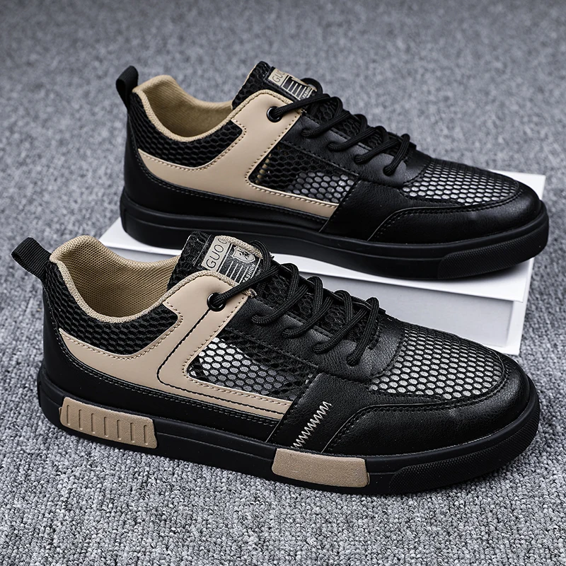 

Designer's new summer flying mesh surface breathable casual sports shoes non-slip fashion men's shoes flat shoes large size 47