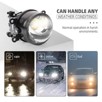 3吋雙雷射霧燈透鏡通用H11 9005 LED頭燈白黃光6000K 3000K雙LED投影霧燈 6 最佳銷售 雙LED雷射 - №2