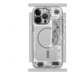 Tear Down Skin for IPhone17 16 15 14 13 Pro Max Plus Back Screen Protector Cover Circuit Camouflage 3M Wrap Sticker Film