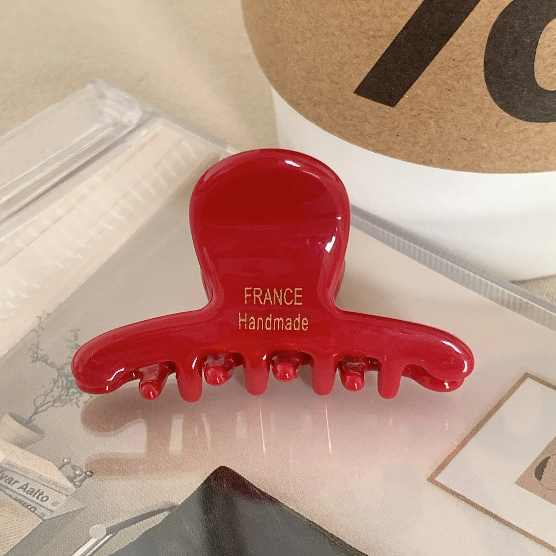 1PC Essigsäure Kleine Halteklammer Halbe Krawatte Haar Hai Clip Kinder Hinterkopf Platte Haarspange Haarvolumen Weniger Haar Ca – Detail 6