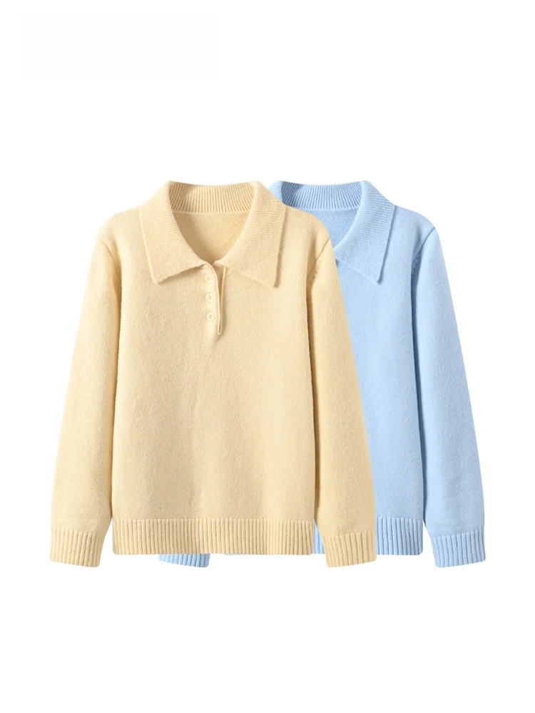 

plus Size Ne Long Sve Knitted Sweater for Women Autumn Winter Casual Sle Thiened Nylong Polyester Fiber Yarn