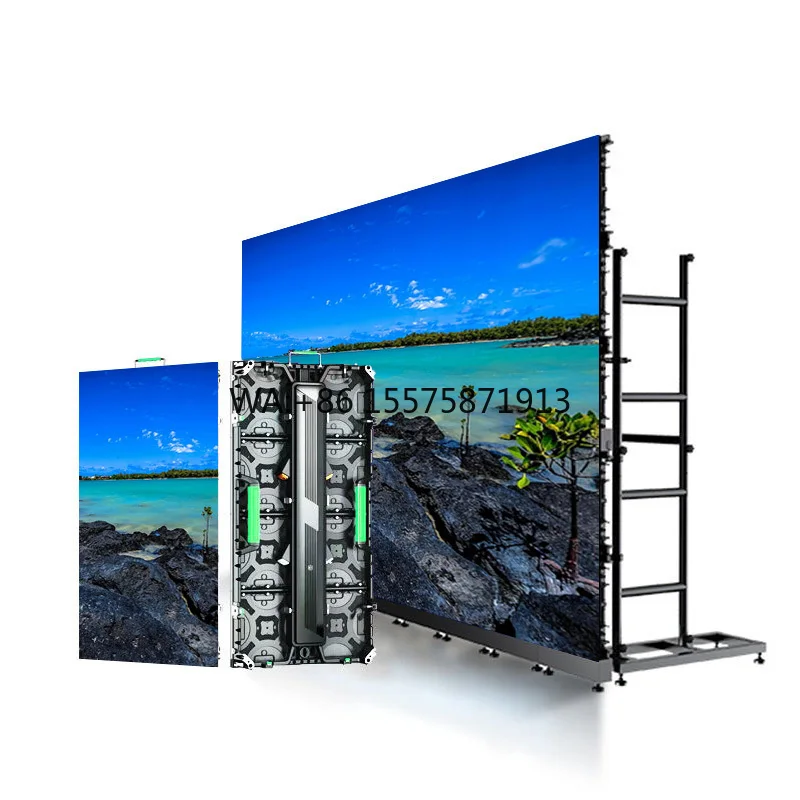 Customizable Advertising Rental Full Color Outdoor Led Display High Resolution Led Church Screen Backstage Backdrop Rental Displ
