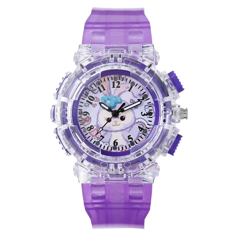 Montre à quartz colorée Disney Lingna Pepper Star Delu pour enfants, école primaire, filles, niche, chaud