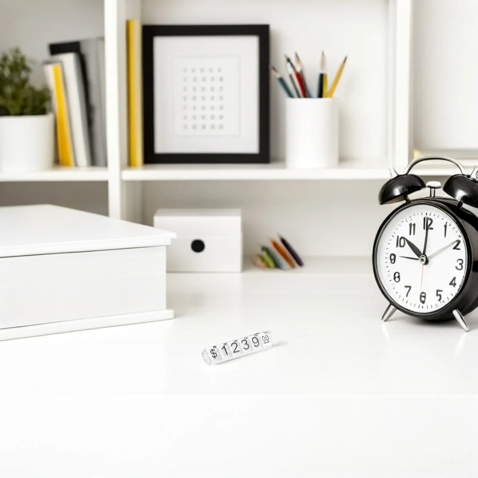 

10Sets Jewelry Price Display Cube Adjustable Mini Price Tag Holder for Retail View Sturdy Construction Easy