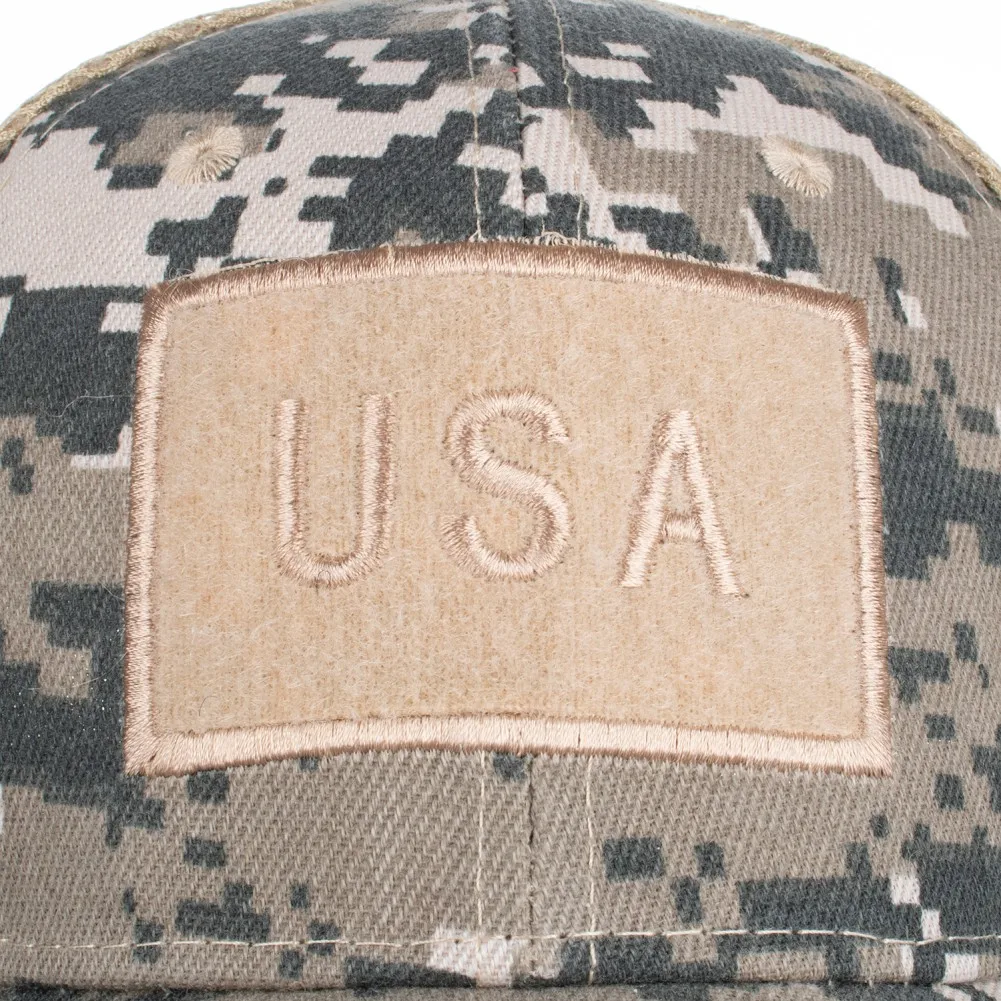 Camouflage Male Baseball Cap Men Flag Caps Outdoor Sports Tactical Dad Hat Casual Hunting Hats