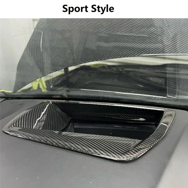 

Dry Carbon Fiber Dashboard HUD Protective Cover Trim For BMW G80 M3 G82 M4 G87 M2 Interior Accessories