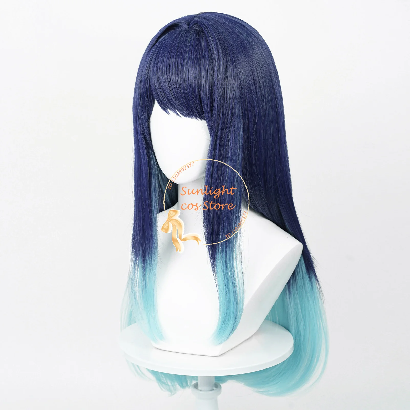 Anime Akane Kurokawa Cosplay Pruik 34Cm/70Cm Donkerblauw Gradiënt Kurokawa Akane Pruiken Hittebestendig Synthetisch Haar Vrouwen Pruiken