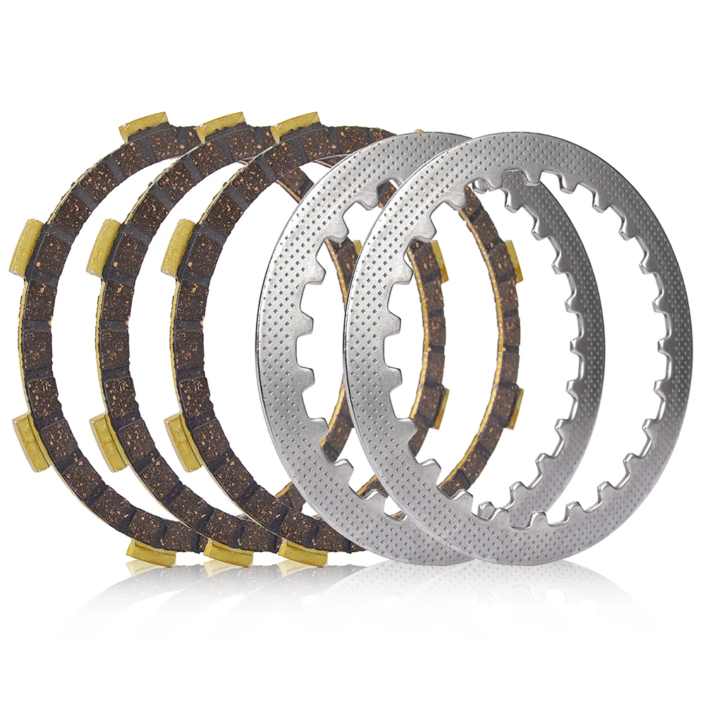 Clutch Plates Steel Friction For Yamaha DT80 G6 G6S GT80 LB50 MX80 RD80 RD60 RZ50 TDR50 TY80 TY50 TZR50 TZR50R YSR80 DT50