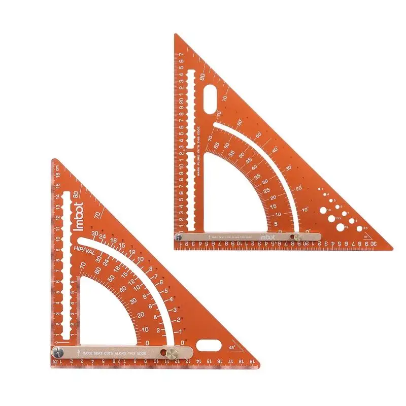 Aluminum Alloy Carpentry Triangle Ruler Woodworking Square Construction Square For Men Professionals Hobbyists Women D2RD