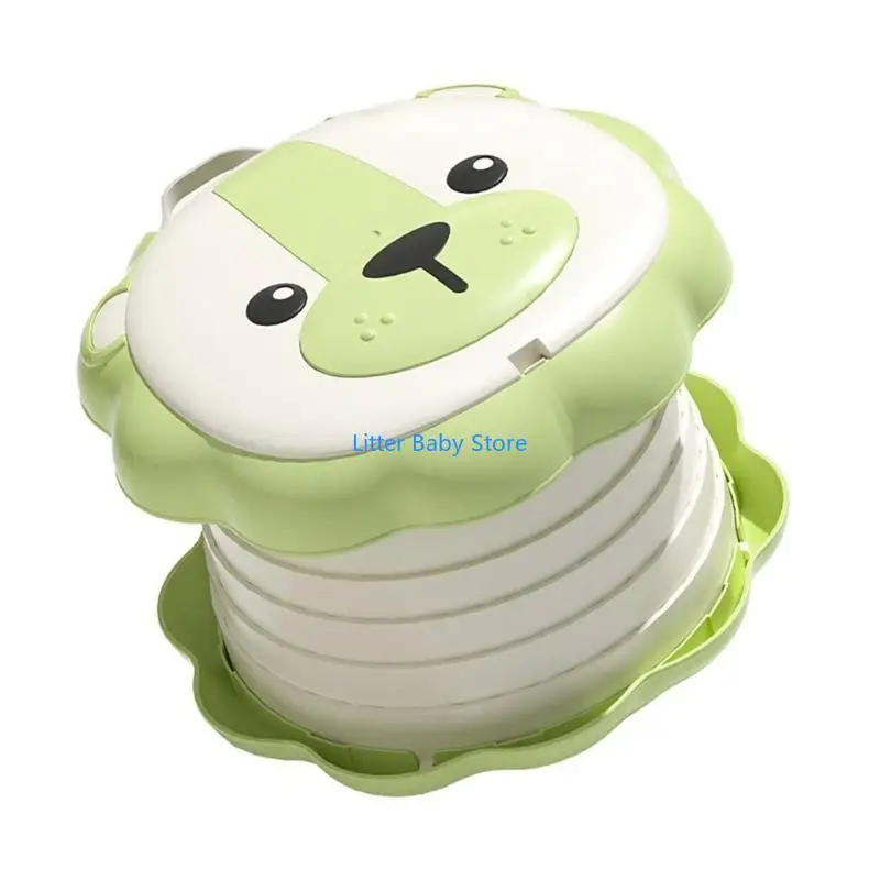 N80C كرسي قعادة للأطفال طفل رضيع السفر المرحاض قعادة لمقطورة التخييم المحمولة #3