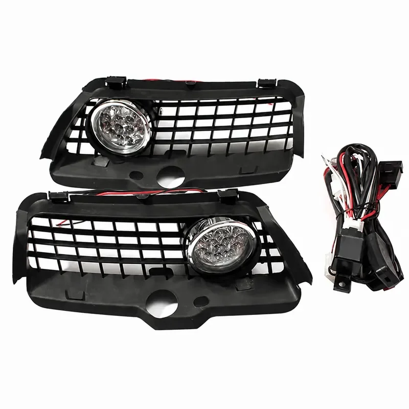 Car Bumper LED Fog Light Lamp Grille Cover Protect Accessories Parts Or VW MK3 Golf Jetta 1992 1993 1994 1995 1996 1997 1998