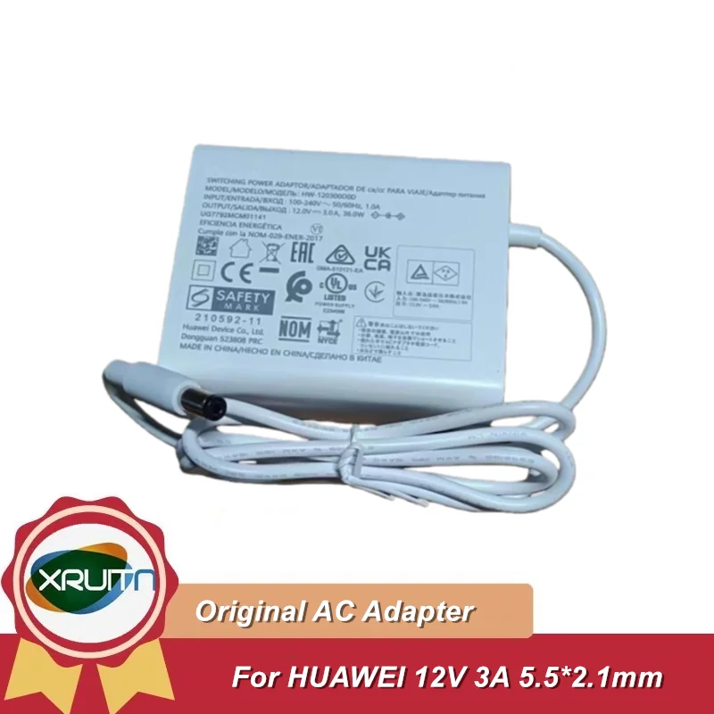 

Оригинальный адаптер переменного тока 12 В 3 А для HUAWEI HW-120300D0D, импульсный адаптер питания, 36 Вт, маршрутизатор, DVR, камера, оптоволоконный модем, источник питания