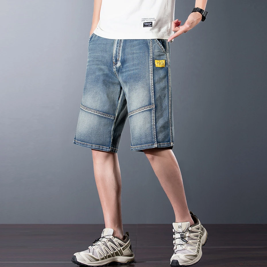 44 Plus Size Denim Shorts Men Summer Jean Shorts Fashion Casual Shorts Male Big Size