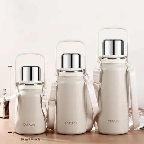 316 스테인레스 스틸 보온병 주전자, 야외 휴대용 대용량 보온병, 단열 열 플라스크, 900ml, 1200ml