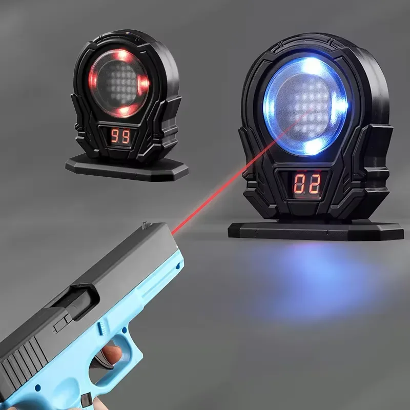 For Infrared Induction Electronic Scoring Laser Target Shooting Training Practice Toy with Sound Effects