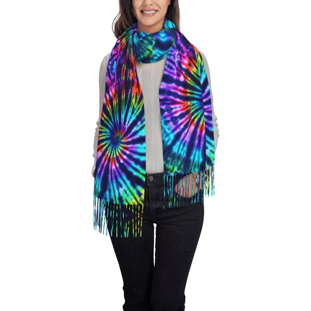 

Soft Feel Scarf For Women Tie Dye Perfection Large Shawl Wrap Winter Warm Scarves