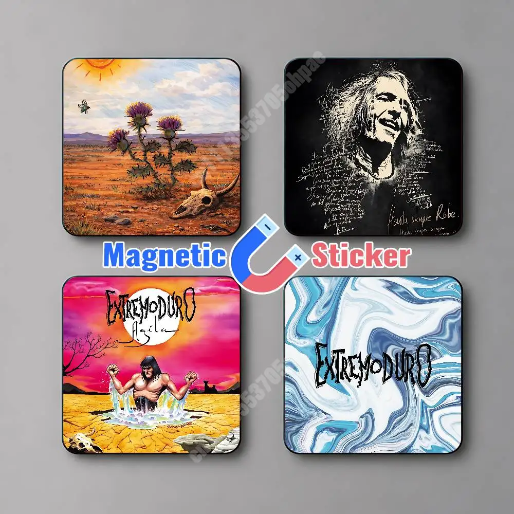 Roberto Robe Iniesta E-Extremoduro Band Magnetic Sticker Reusable Fridge Decal for Metal Surfaces Magnet Marker