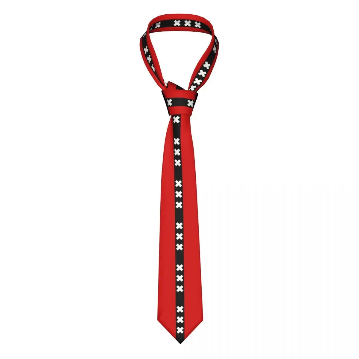 Personalized Holland Amsterdam Flag Neck Ties for Men Fashion Netherlands Silk Wedding Necktie