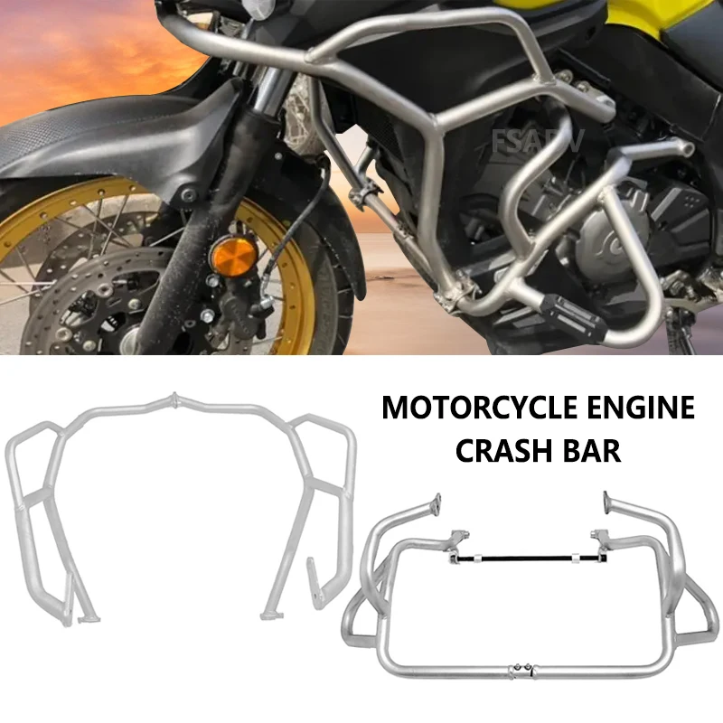 

Fit For SUZUKI Vstrom DL650 V-Strom 650 2019-2020 Motorcycle Engine Guard Crash Bar Tank Bumper Upper Lower Fairing Protector