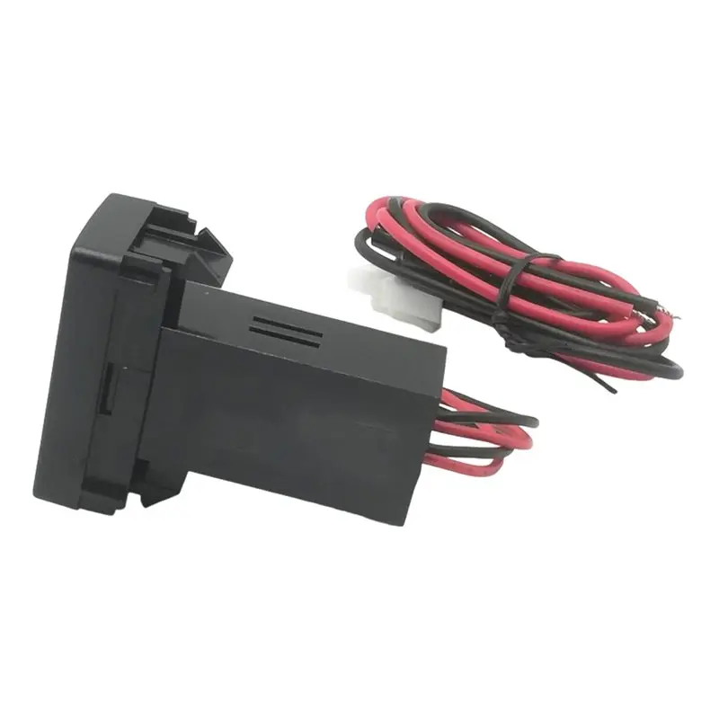 Dual USB Port For VW Transport T4 Socket Car Power Charging Adapter With Wiring Harness Blue Light - view 4