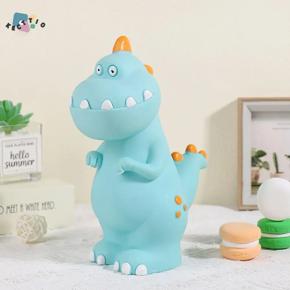 Creative PVC Dinosaur Money Bank Cartoon Anti-fall Dinosaur Toy Model Cute Money Box Ornaments Kids Gift