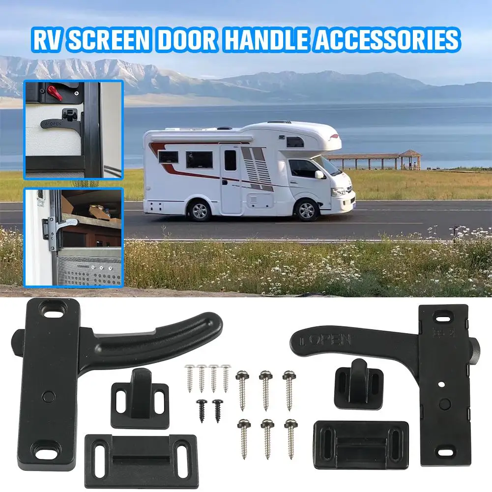 

New Rv Screen Door Latch Replacement Right Hand Handle Entry Door Latch Replacement Parts For Camper Motorhome Trailer R8Z3