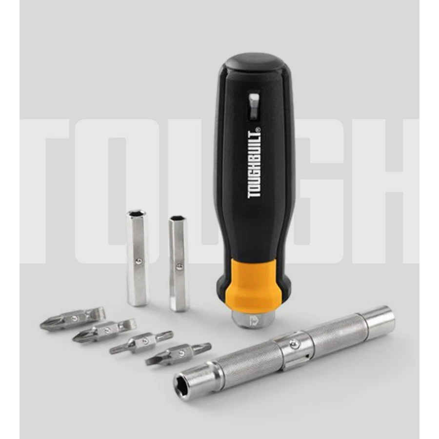 TOUGHBUILT TB-H5-M-40 12-in-1 Multi-Bit Driver Double-headed Multifunctional Screwdriver Set(8 pcs sets) Hand Tools