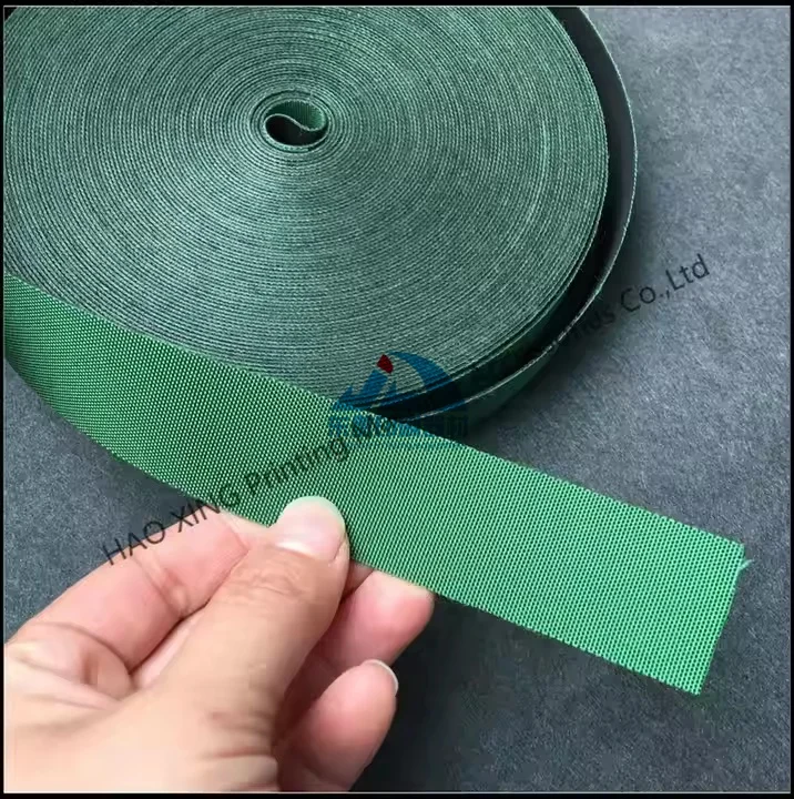 Factory Direct Durable Green Striped Elastic Sofa Webbing Stretchable Furniture Belt in Rolls Printing Machinery Parts view 2