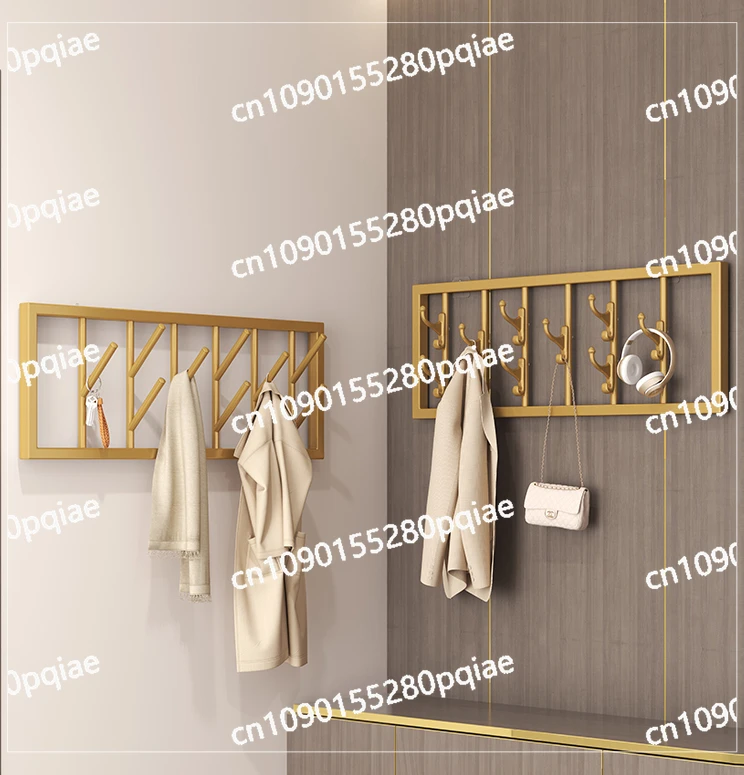 

Wall mounted clothes and hats rack, entrance door, no need to drill holes, wall mounted clothes, bedroom hanging row hooks