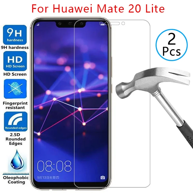 tempered glass screen protector for huawei mate 20 lite case cover on huawey made 20lite mate20 light protective phone coque bag