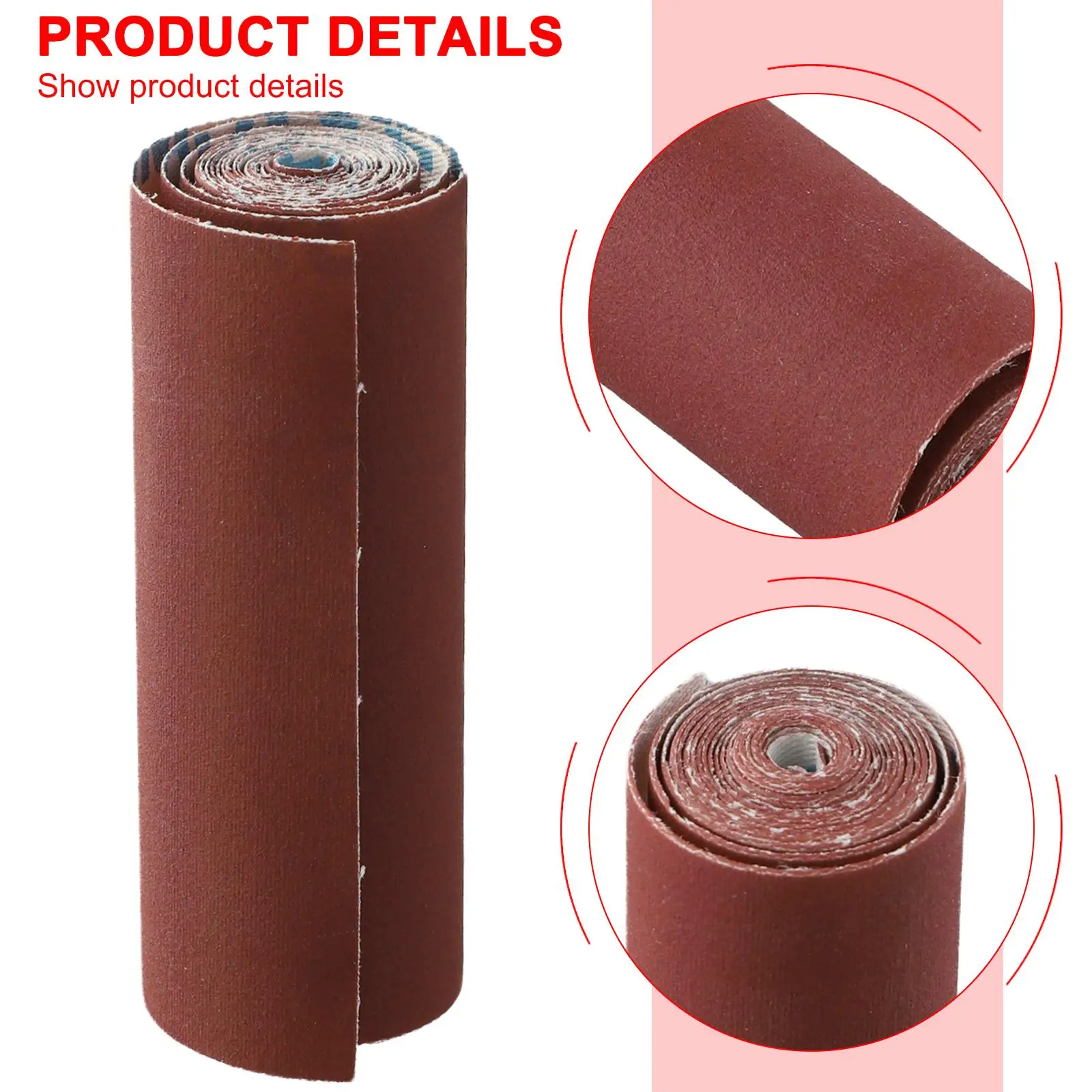 Sandpaper Roll Emery Cloth Sand Paper Sanding Abrasive Sheets 1 Meter Length 4 Inch 100mm Width 80 120 180 240 600 800 Grit Tool