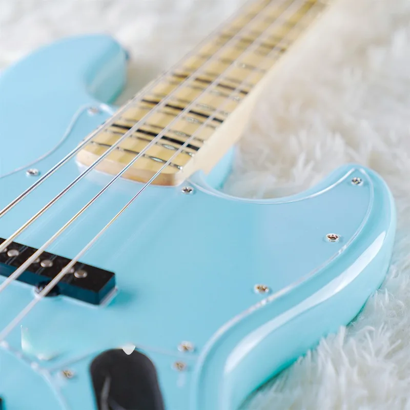 Modern 4-String Bass Guitar with Smooth Finish  Maple Fretboard