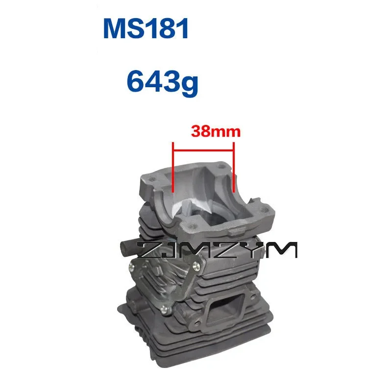38MM/40MM Cylinder Piston Fit For MS181 MS211 Garden Tools Chainsaw Replacement Part