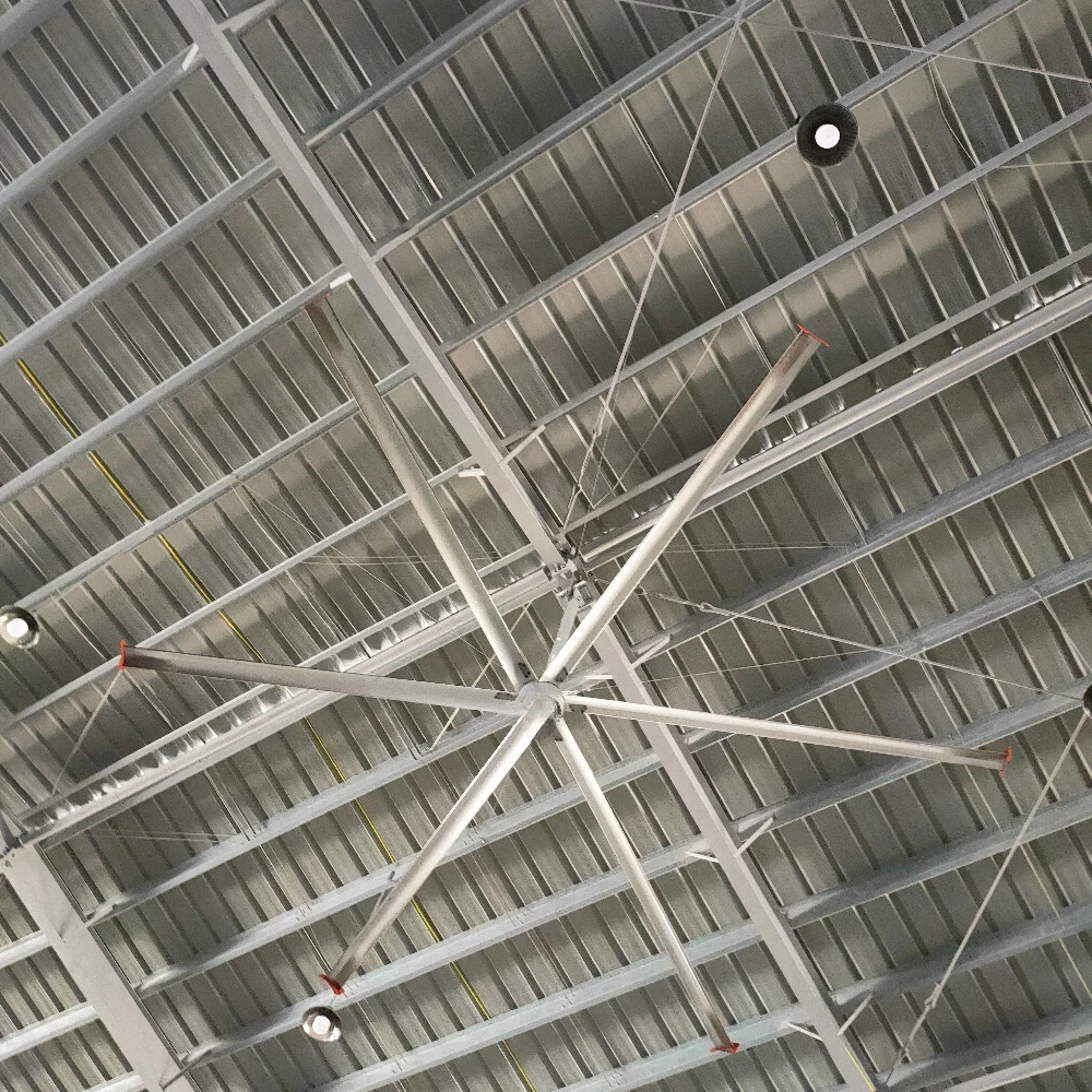 Kipas Angin Industri HVLS Diameter 20 kaki Hemat Energi 6.1m6 Bilah Aluminium Alloy Rendah Kebisingan untuk Pabrik dan Gudang