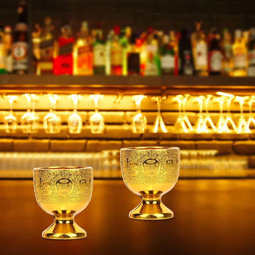 

1Set Golden Lotus Kettle Set Luxurious Traditional Chinese Culture Inspired Water Offering Cups for Temple Enshrine Decor