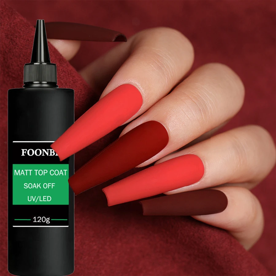 120g Base Gel Super Top Coat Opaco Temperato Top Coat Smalto Gel Soak Off UV LED Gel Vernice Gel Funzionale Salone per Unghie